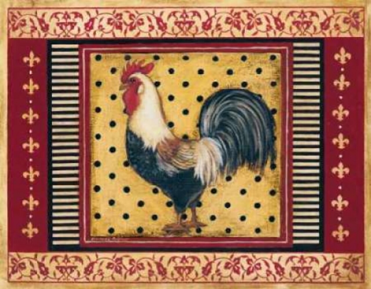 Provence Rooster II Poster Print by Kimberly Poloson - Item # VARPDXPOL108